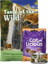 Comida para Gato Rocky Mountain Venado + Cat Licious + 1 Lata 